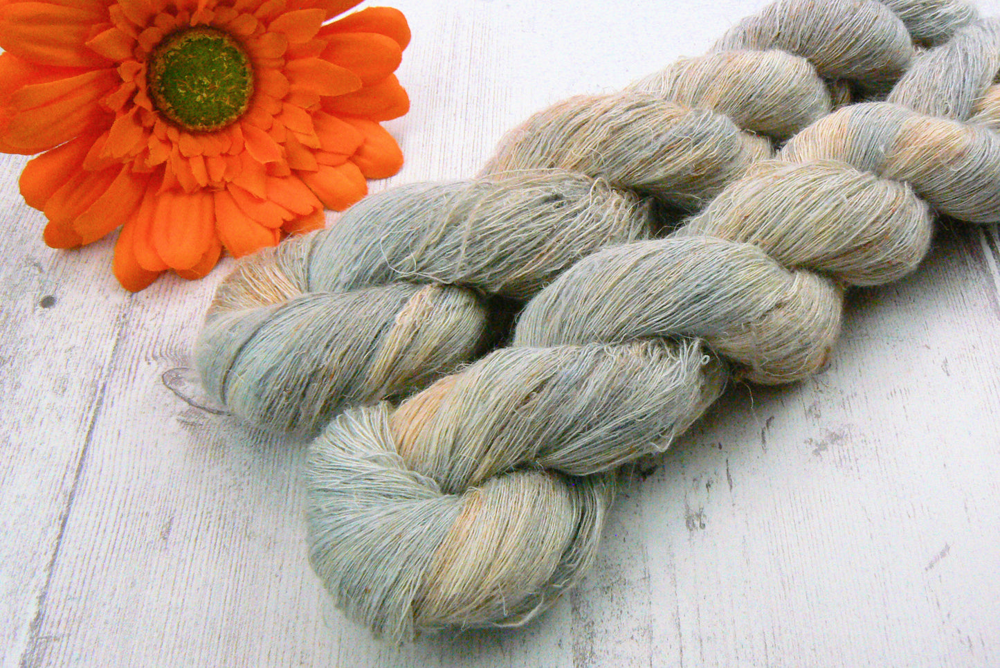 Norfolk Flint, Silk Linen Cobweb Lace