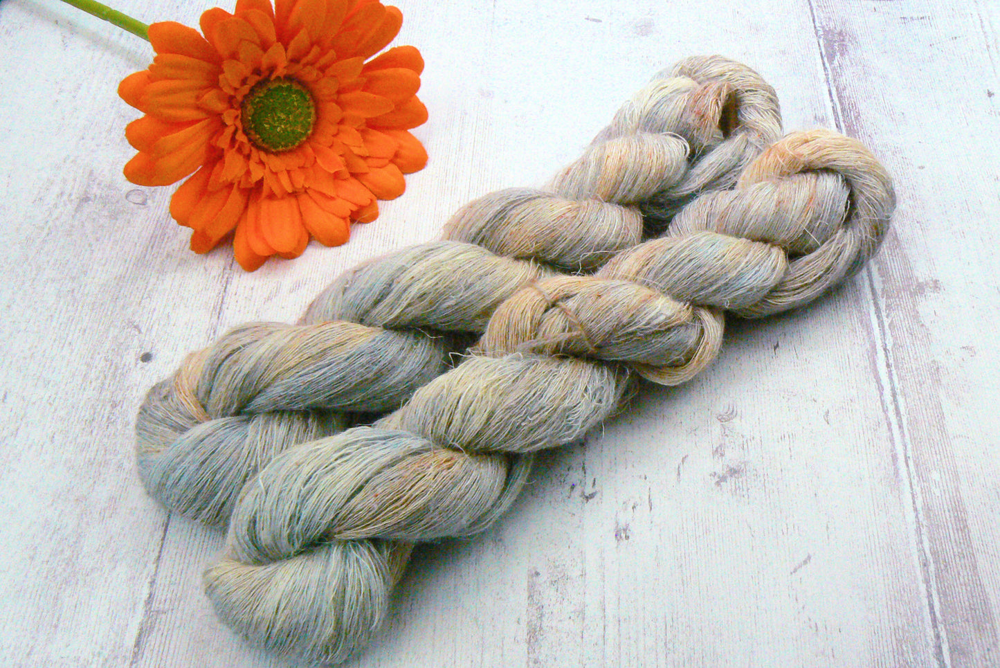 Norfolk Flint, Silk Linen Cobweb Lace