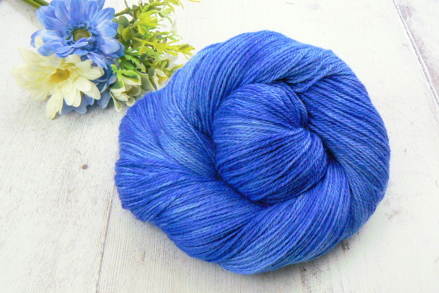 Sapphire Blues, Baby Alpaca Silk 4-ply