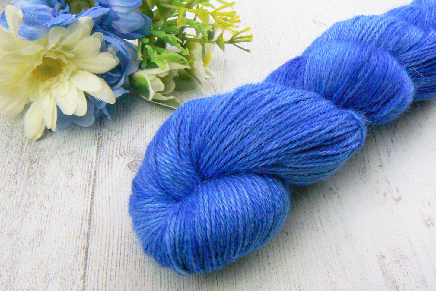 Sapphire Blues, Baby Alpaca Silk 4-ply