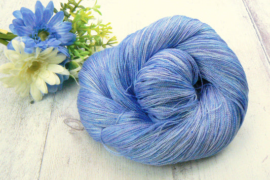 Iris Under a Summer Sky, Spun Silk Lace