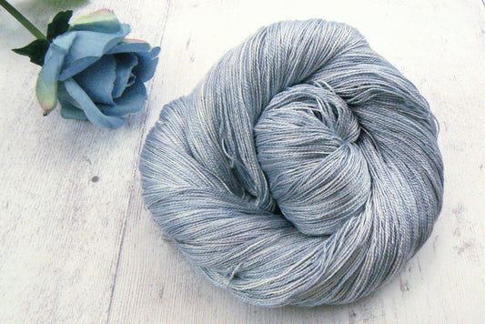 Silvery Skies, Spun Silk Lace