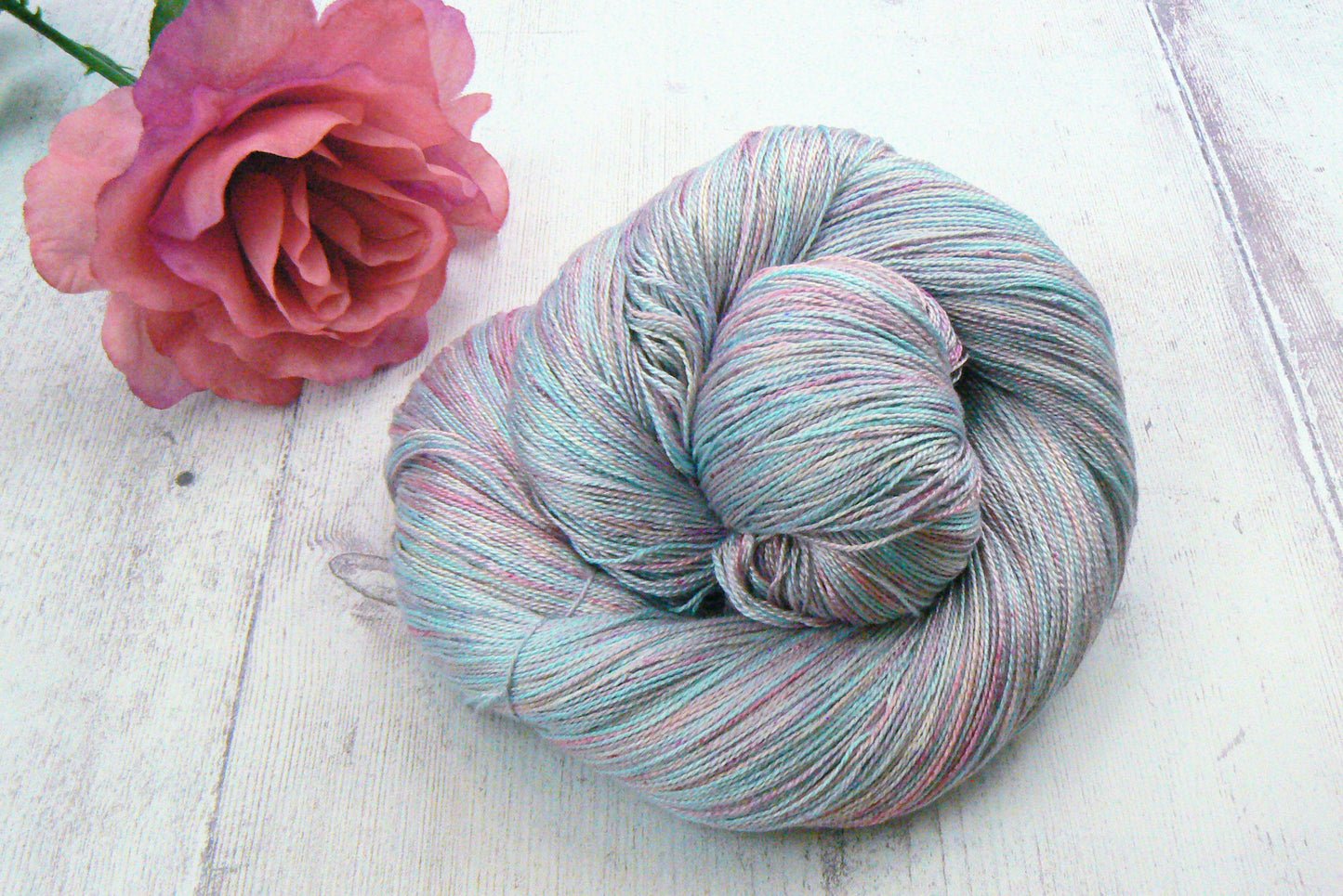 Frosted Petals, Spun Silk Lace