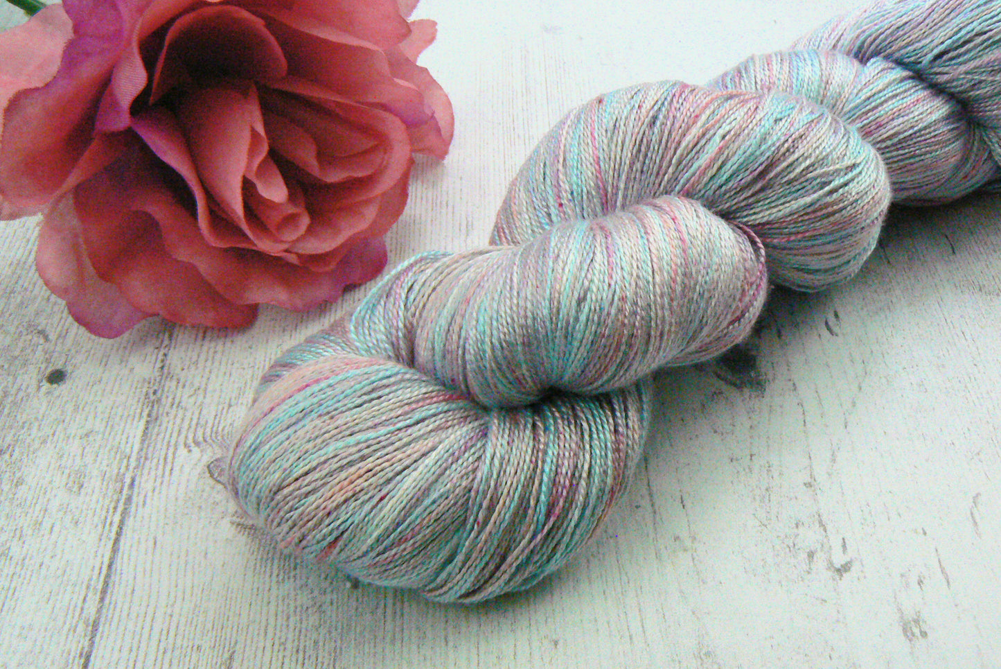 Frosted Petals, Spun Silk Lace