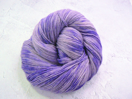 Passionflower in Purple, Baby Alpaca Silk Cashmere 4-ply (ACS)